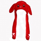 Pipo: Cute Bunny Beanie With Moving Ears (Red)