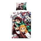 Pussilakanasetti: Demon Slayer - Characters Single Duvet Set (140x200cm)