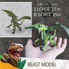 Flying Dragon Rubber Model (8.5cm) (Green)