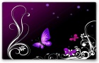 Hiirimatto: Purple Butterflies (24x20cm)