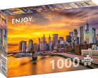 Palapeli: New York City Skyline At Dusk (1000)