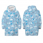 Huppari: One Piece - Blue Hoodie Blanket (Kids/Teens)