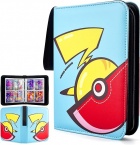 Korttikansio: Pokemon korteille - Kelta-punainen pallo (4-Pocket)