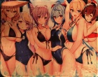 Hiirimatto: Anime - Girls Posing (20x25cm)