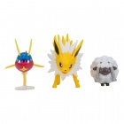 Pokmon: Battle Figure - Wooloo, Carvanha, Jolteon (5cm)(3-pack)