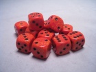 Noppasetti: Chessex Speckled - 16mm D6 - Fire (12)
