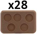 XX110 Medium Bases - 5 holes