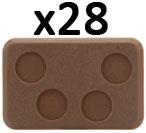 XX111 Medium Bases - 4 holes