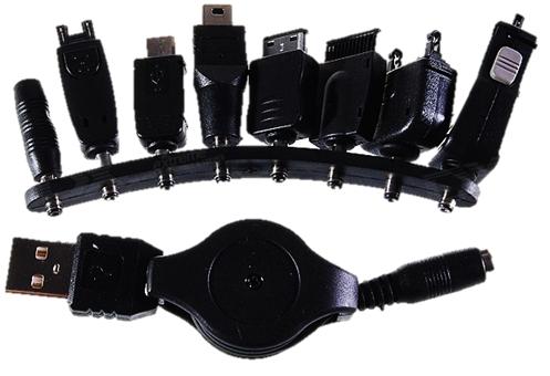 Mobile phone USB charging cable 8 in 1