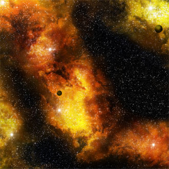 BM003 Fiery Nebula Space Game Mat (X-Wing)