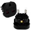 Uk To Euro Plug Adaptor -virtamuunnin (black)