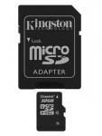 32GB Micro SDHC class 4 flash card (+SD adapter)