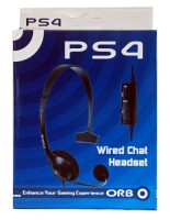PS4: Wired Chat Headset (ORB)