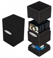Ultra Pro Satin Tower Deck Box - Musta