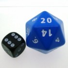 Dice: Spindown D20 Blue (30mm)