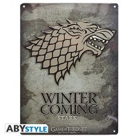 Game of Thrones: Stark Metal Plate (28cm x 38cm)