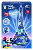 Palapeli: 3D Eiffel Tower (Mickey & Minnie)