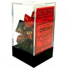 Noppasetti: Chessex Gemini - Polyhedral Black-Red/Gold (7)