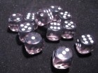 Dice Set: Chessex Translucent 16mm Smoke/White (12)