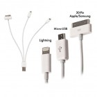 3-in-1 Multi Usb Charging Cable (micro Usb, Apple Lightning & Ap