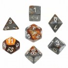 Noppasetti: Chessex Gemini - Polyhedral Copper-Steel/White (7)