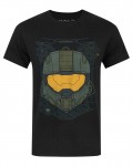 T-shirt: Official Halo 5 - Master Chief HUD Helmet Boy's (L)