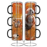 Star Wars: The Force Awakens  Bb-8 - 3 Stackable Ceramic Mugs Set