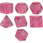 Dice Set: Chessex Borealis Polyhedral Pink/Silver (7)