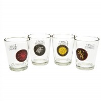 Game Of Thrones - 4 X Shot Glass Set