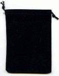 Dice Bag: Chessex - Small - Black Velour Cloth