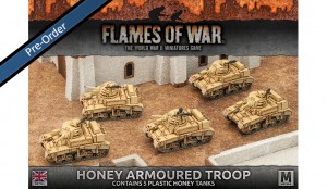 BBX32 Desert Rats Honey Armoured Troop (Plastic x 5)