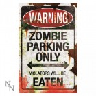 Kyltti: Zombie Parking (43 cm)