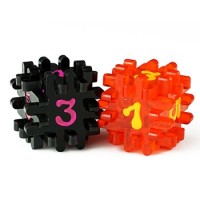 Blackfire: Constructible Dice - Black & Red