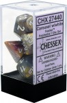 Noppasetti: Chessex Festive – Polyhedral Carousel/White (7)