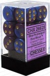 Noppasetti: Chessex Gemini - Blue-Purple/gold (12)