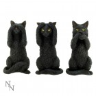 Koriste: Three Wise Cats (9.5cm)