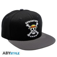 Lippis: One Piece - Black & Grey Skull Snapback