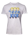 T-Paita: Fallout - Three Vault Boys (L)