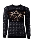 Paita: Zelda: Tri-Force Glitter Knitted Christmas Sweater (L)