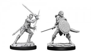 Pathfinder Deep Cuts Unpainted Miniatures: Elf Female Fighter 2