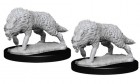 Pathfinder Deep Cuts Unpainted Miniatures: Timber Wolves