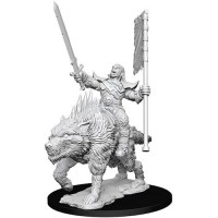 Pathfinder Deep Cuts Unpainted Miniatures: Orc on Dire Wolf