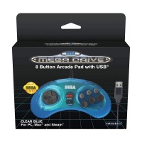 Sega Mega Drive / 8 Button Arcade Pad Blue (PC/MAC)