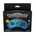 Retro-Bit: SEGA Mega Drive Mini 6-Button Arcade USB Blue