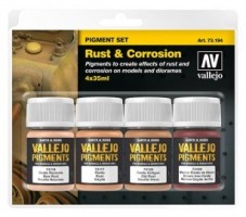 Vallejo Pigments: 73194 SET  RUST & CORROSION