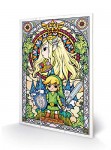Nintendo: Zelda Stained Glass Wood Print 20x29.5cm