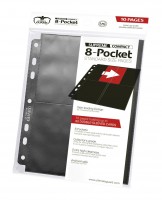 Ultimate Guard: 8-Pocket Compact Pages - Side-Loading Black (10)