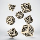 Dice Set: Dwarven (Beige & Black)