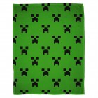 Minecraft Creeper Emerald Fleece Blanket