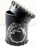 Dice Cup: Dragon Black Leather